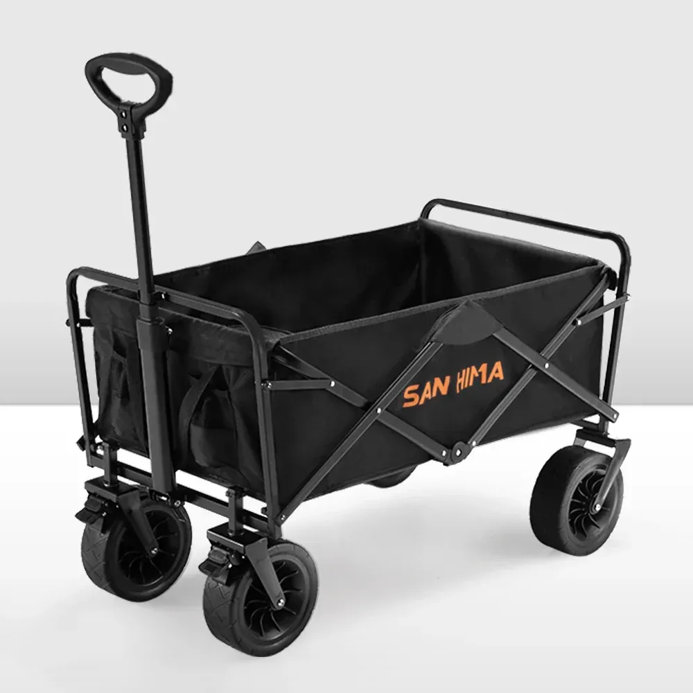 San Hima Folding Camping Wagon with All-Terrain Wheels