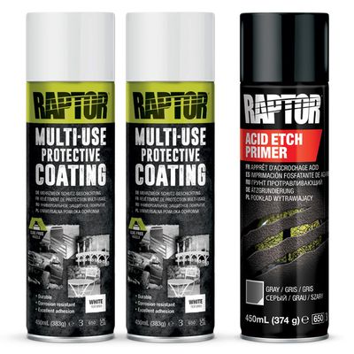 RAPTOR Multi-Use Protective Coating Combo – Black or White