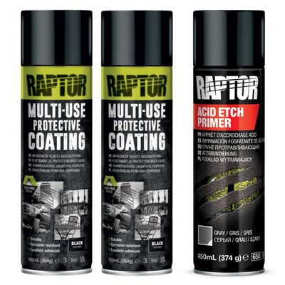 RAPTOR Multi-Use Protective Coating Combo – Black or White RAPTOR Multi-Use Protective Coating Combo – Black or White