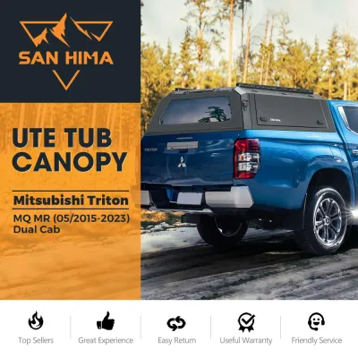 ​San Hima UTE Steel Canopy – Mitsubishi Triton MQ/MR Dual Cab 2015–2023