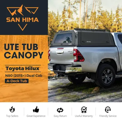 ​San Hima UTE Steel Canopy – Toyota Hilux N80 Dual Cab A-Deck 2015–Current