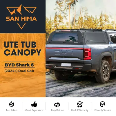 San Hima UTE Steel Canopy – BYD Shark 6 Dual Cab 2024–Current
