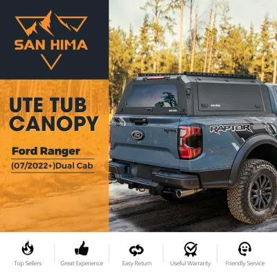 San Hima UTE Steel Canopy – Ford Ranger Next-Gen PY Dual Cab July 2022–Current
