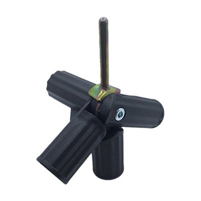 Adjustable Tent Pole Connector with Spigot - “T” Connector - 4 Arm