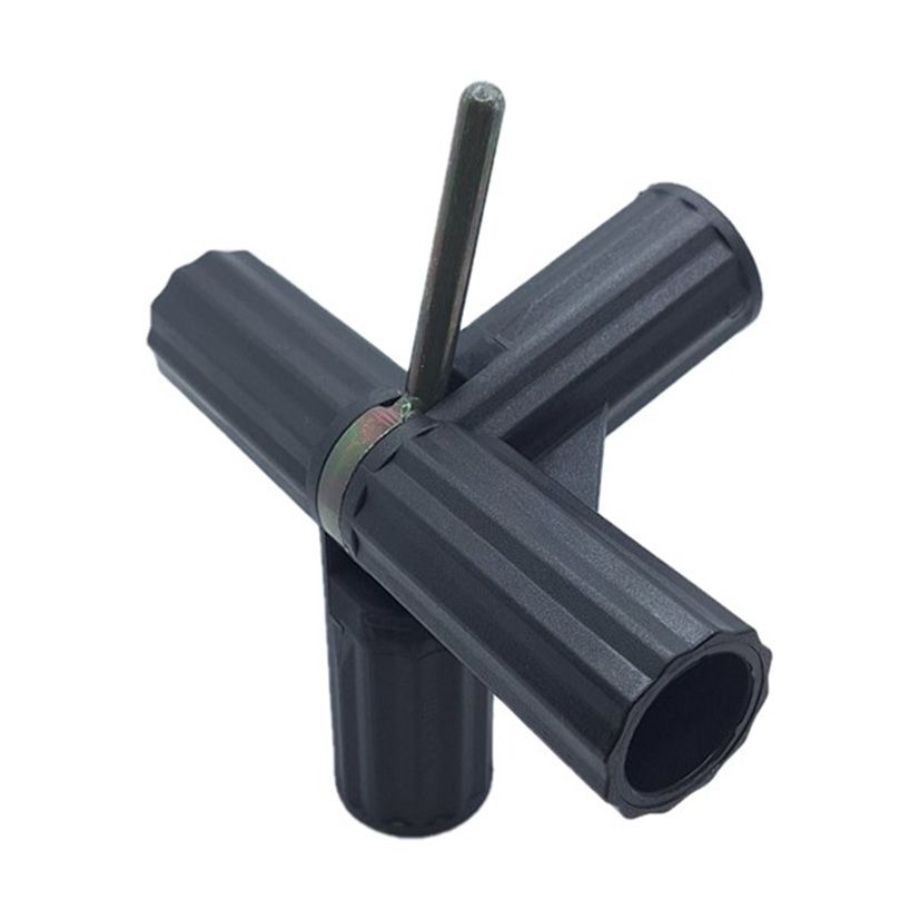 Adjustable Tent Pole Connector with Spigot - 4 Arm