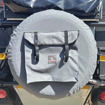 ​Spare Wheel Cover with Square Storage Bag - Conqueror Logo