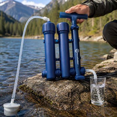 FocusOutdoor® 3-Stage Portable Manual UF Water Purifier