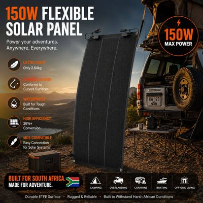 FocusOutdoor® 150W Flexible HPBC ETFE Solar Panel