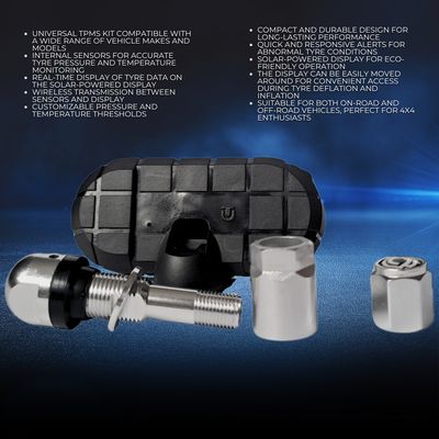 ​AutoSense Universal 4 Internal Sensor Kit with Solar-Powered Display
