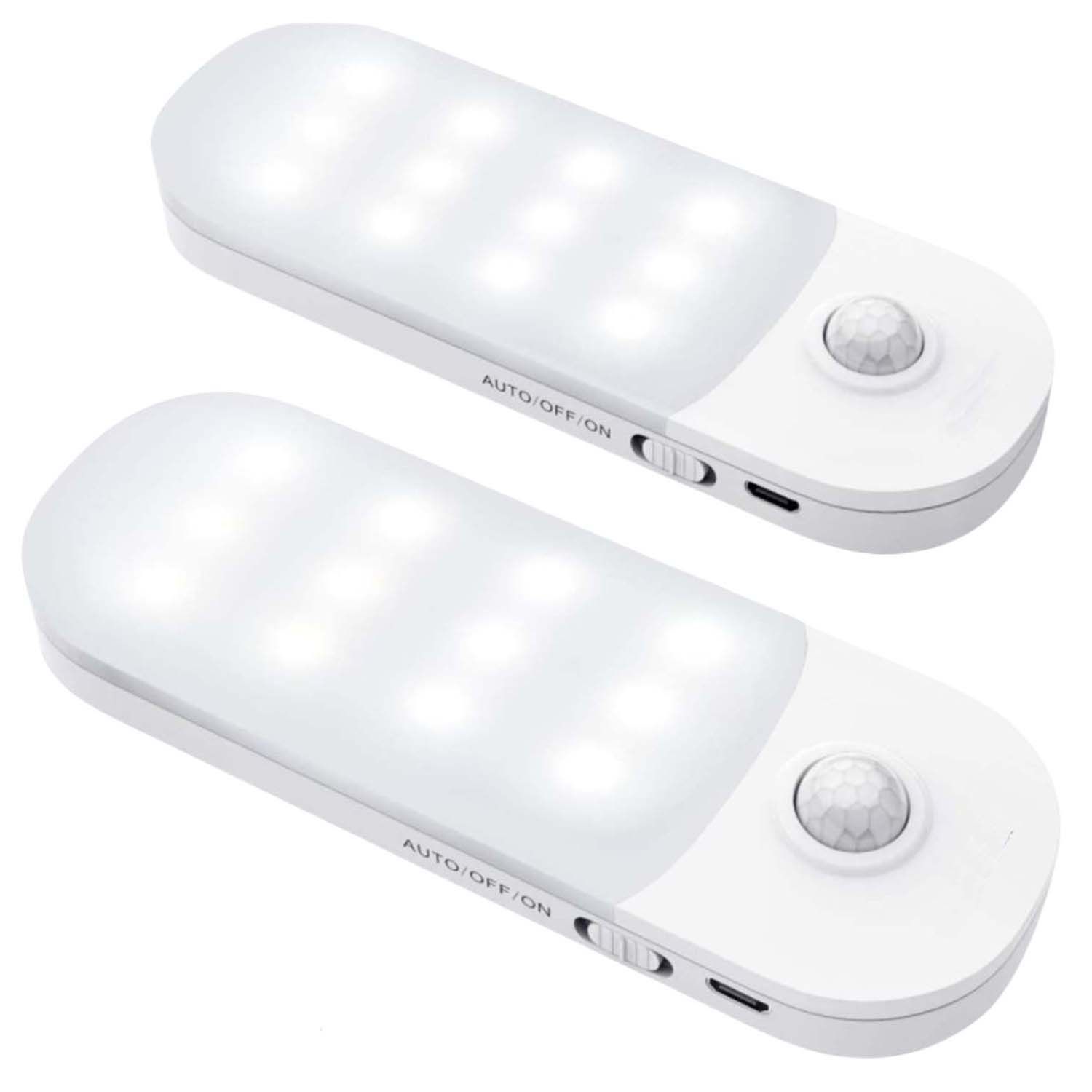 ​FocusLights® USB Rechargeable Motion Sensor Lights – 2 Pack