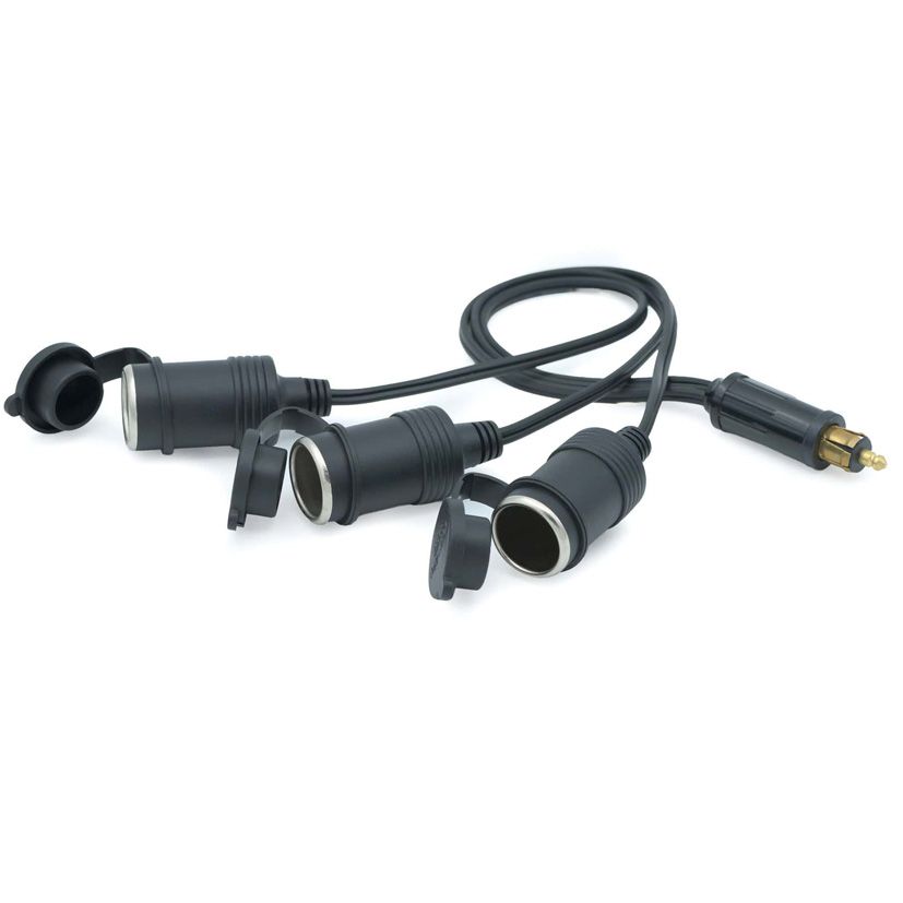 Lumeno ​​Male Hella to Triple Cigarette Lighter Socket Adapter