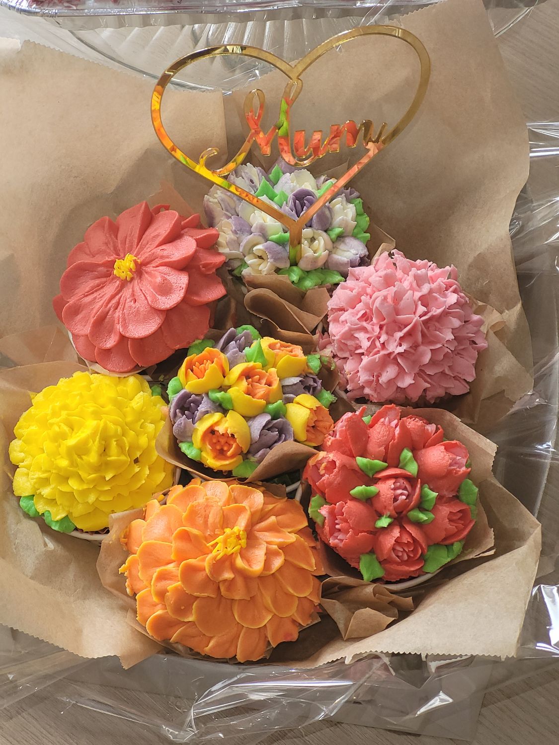 Cupcake bloem boeket