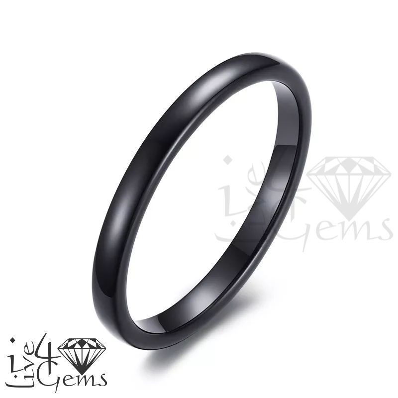 Tungsten Carbide Black Band (2mm)
