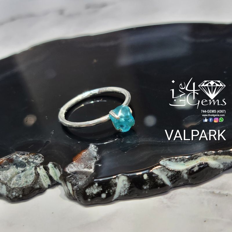 Sterling Silver Apatite Stackable Ring