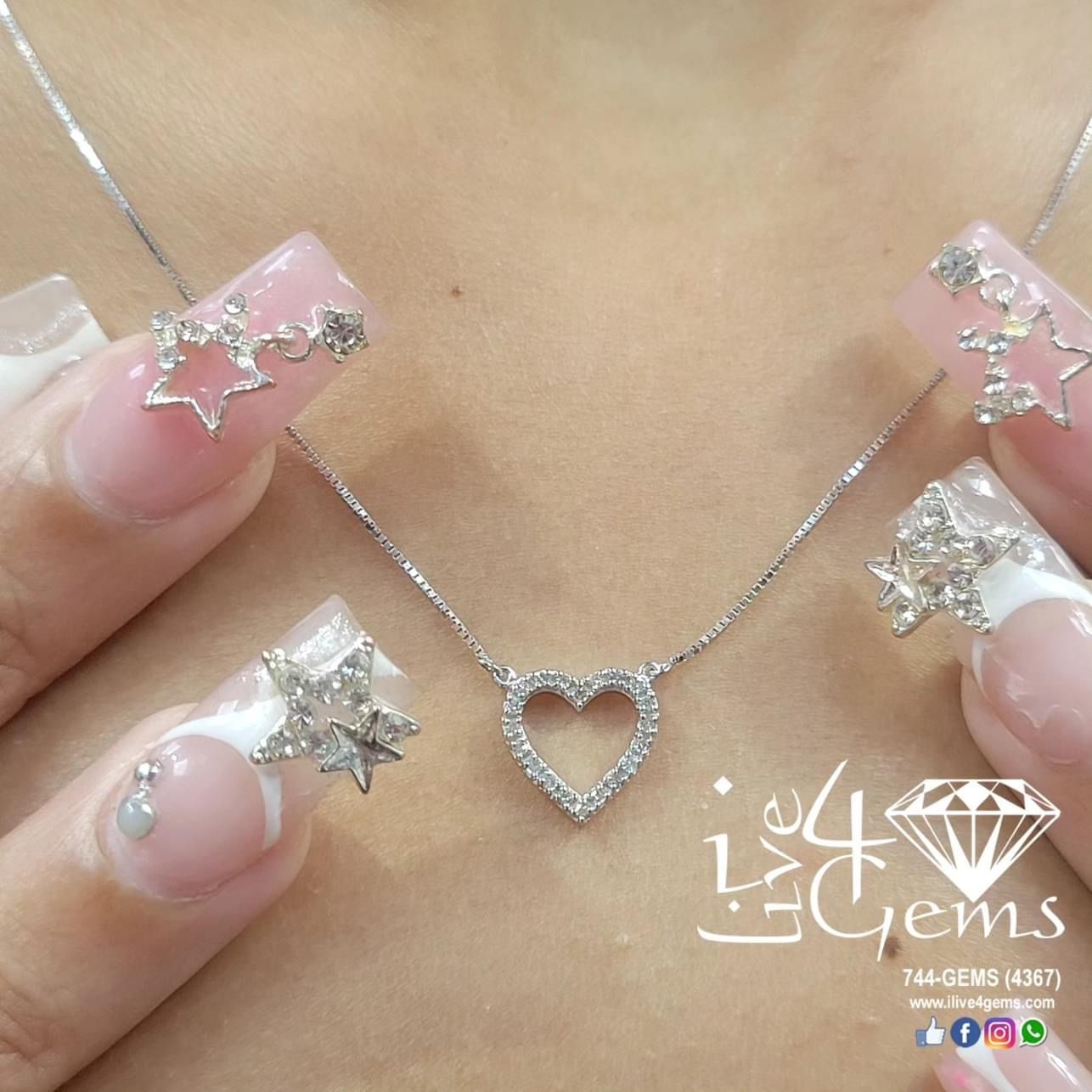 1/12ctw 10ktw Heart Necklace