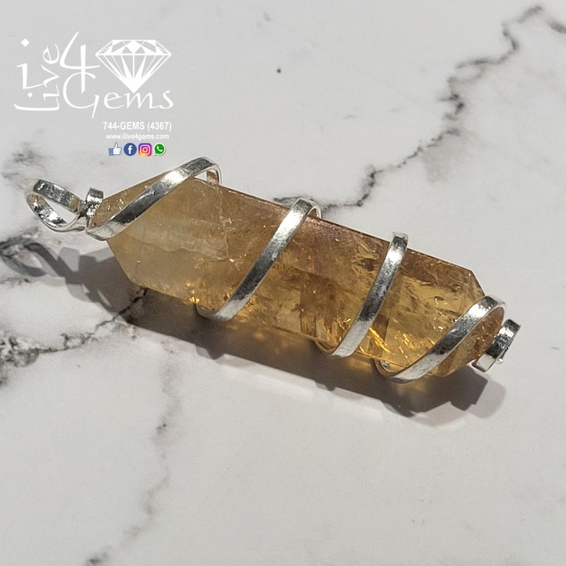 Polished Citrine Pendant