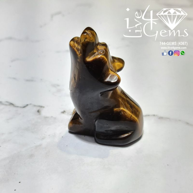 Gemstone Animal Tiger&#39;s Eye Wolf