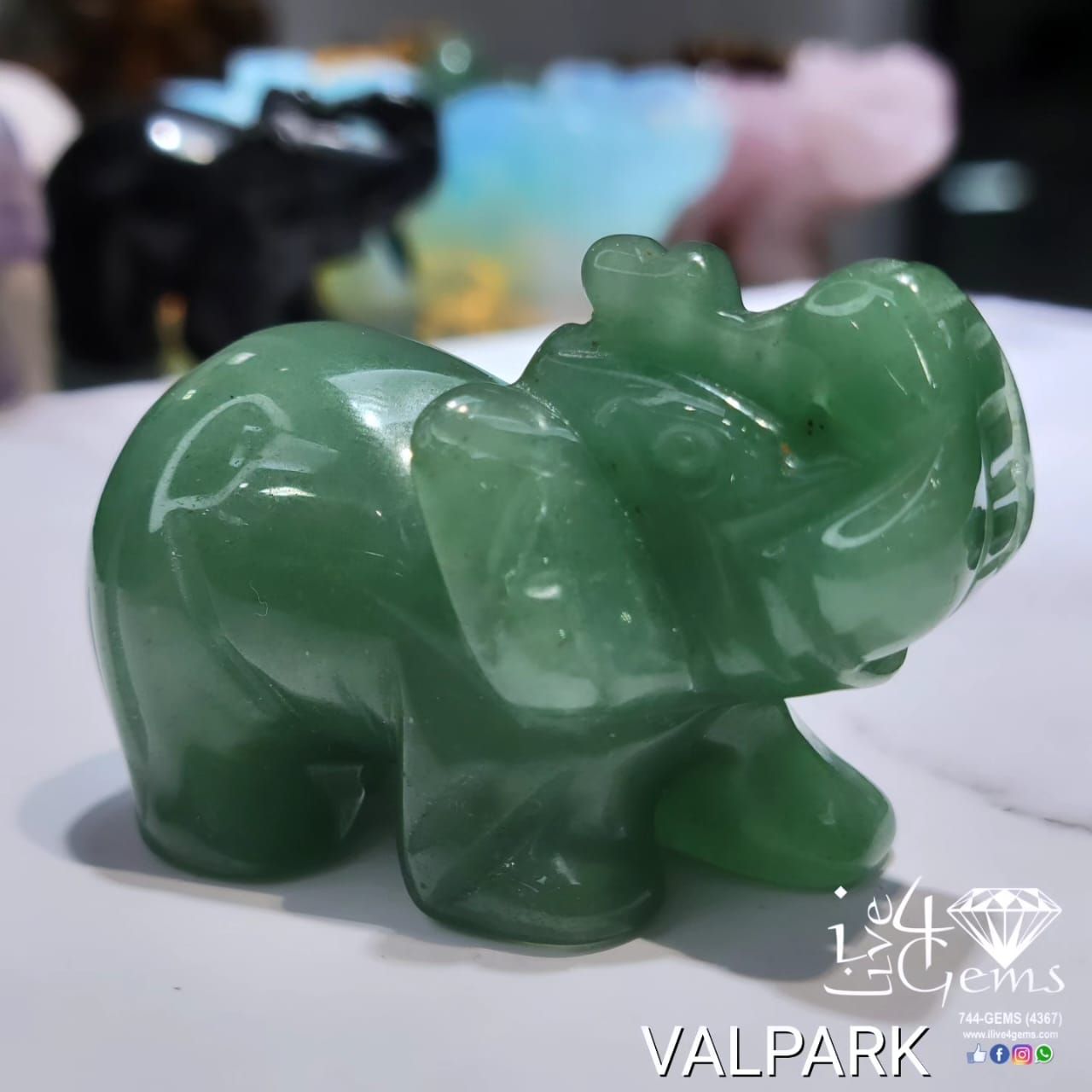 Gemstone Animal Jade Elephant