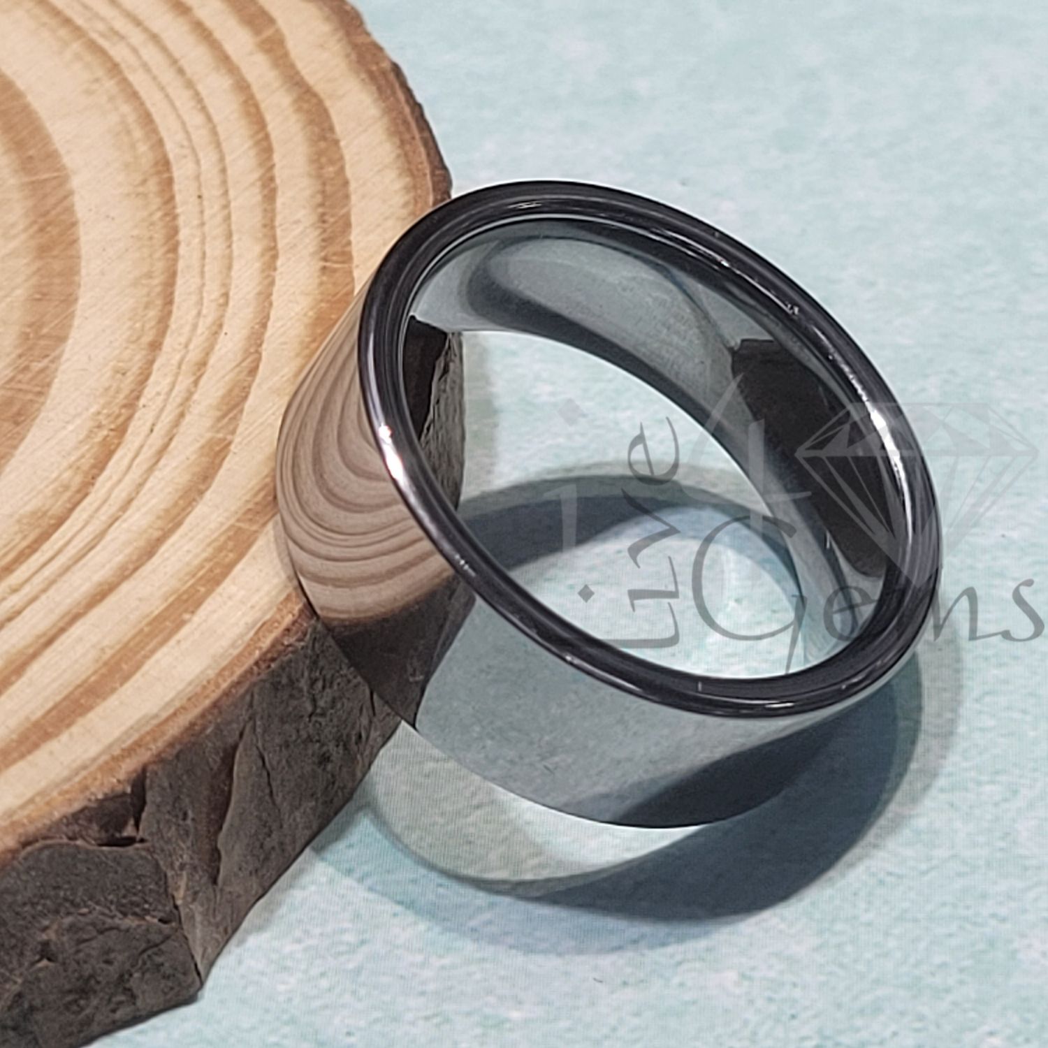Tungsten Carbide Plain Silver Band 8mm