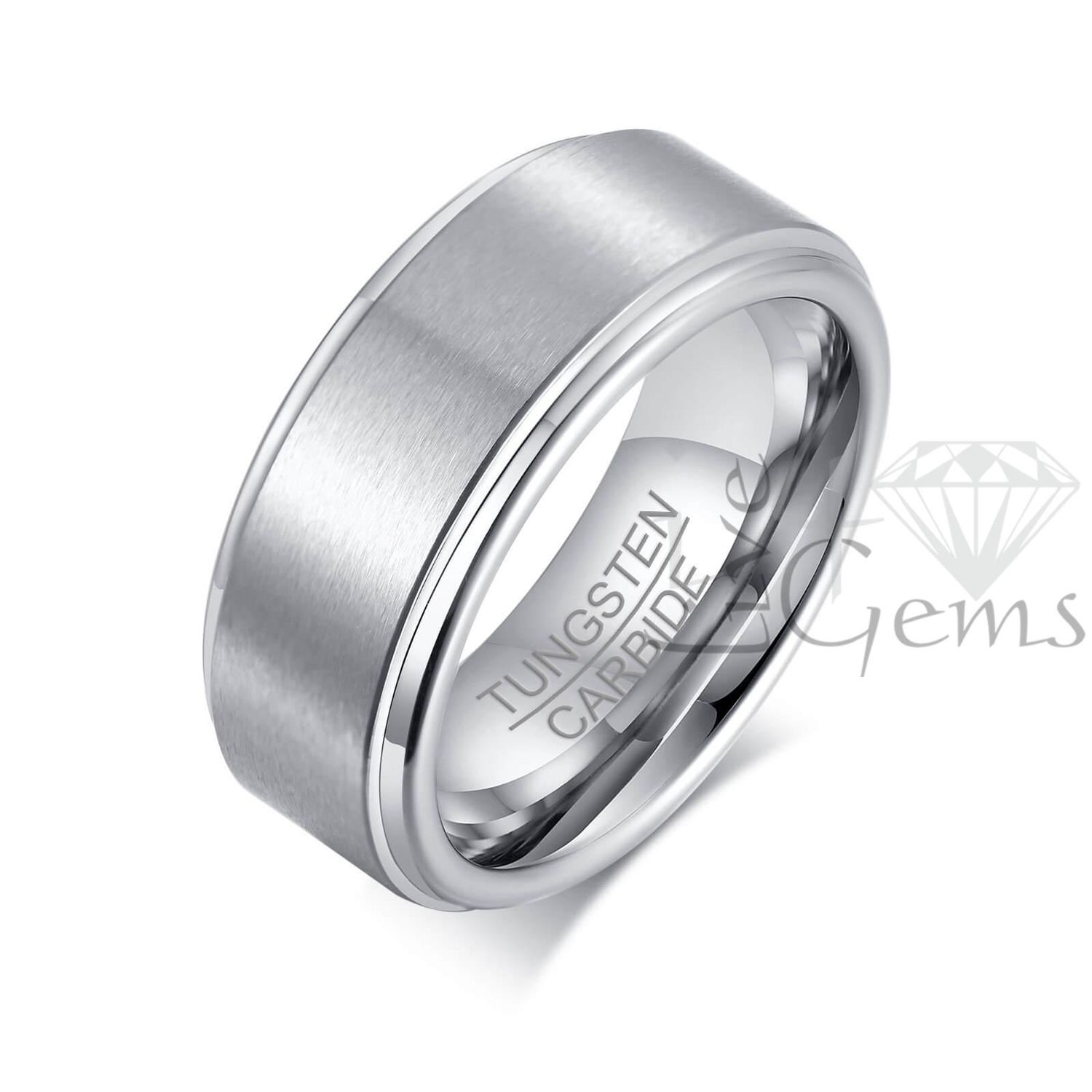 Tungsten Carbide Silver Matte Band