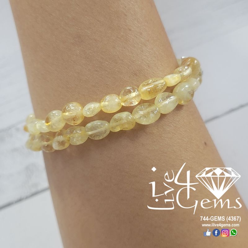 Citrine Double Strand Bracelet