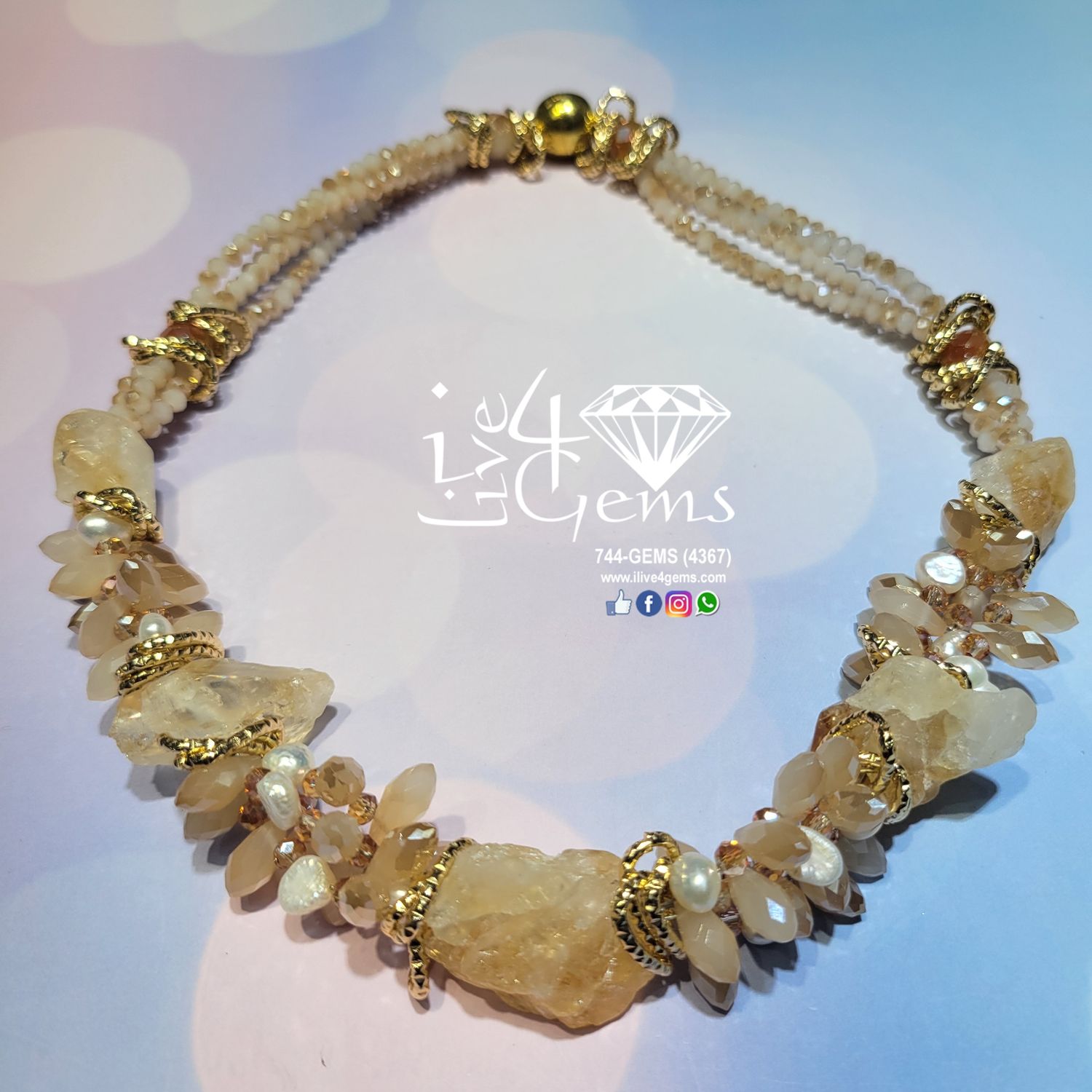 Citrine Short Necklace