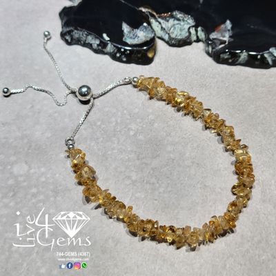 Silver Gemstone Bracelet