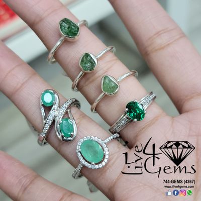 Silver Gemstone Ring