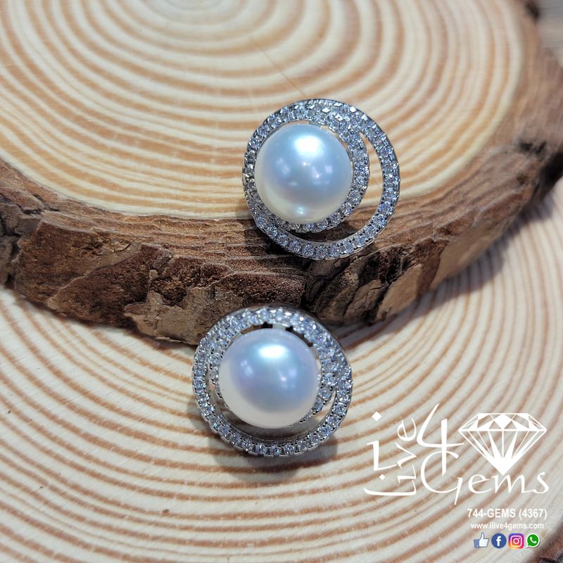 Pearl Double Swirl 8mm