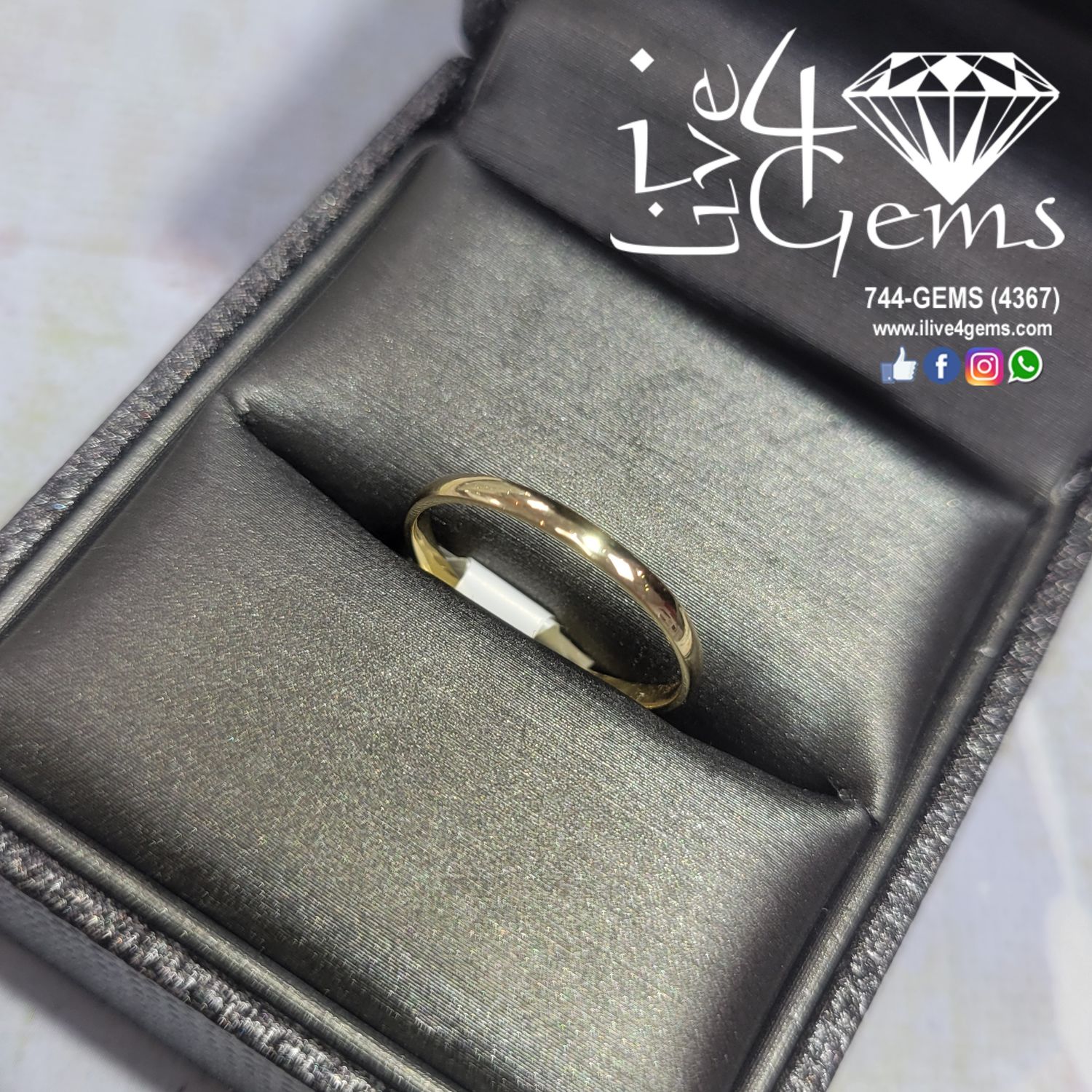 10kt Yellow Gold 2mm Comfort Band Size 7