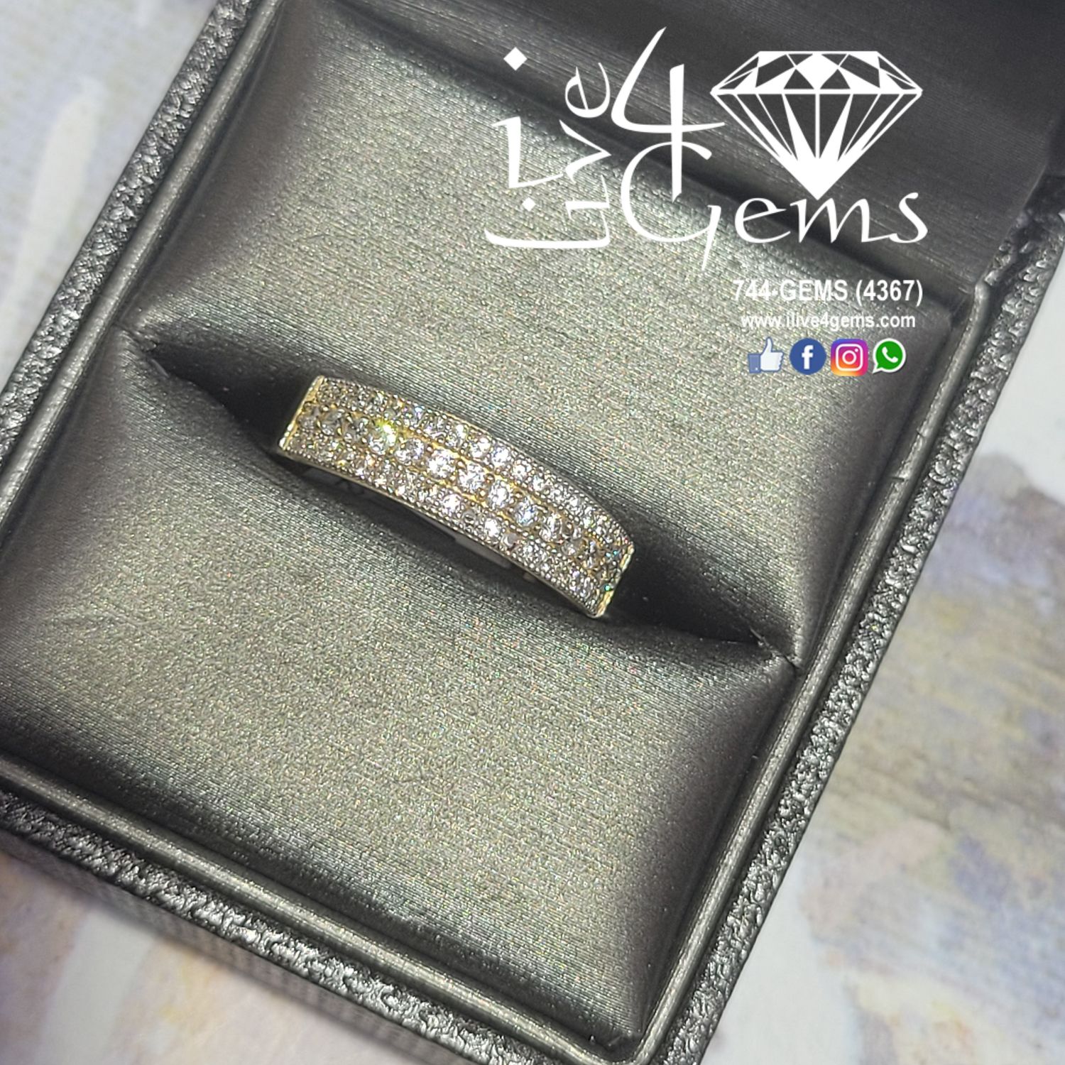 10kty Triple CZ-size 7