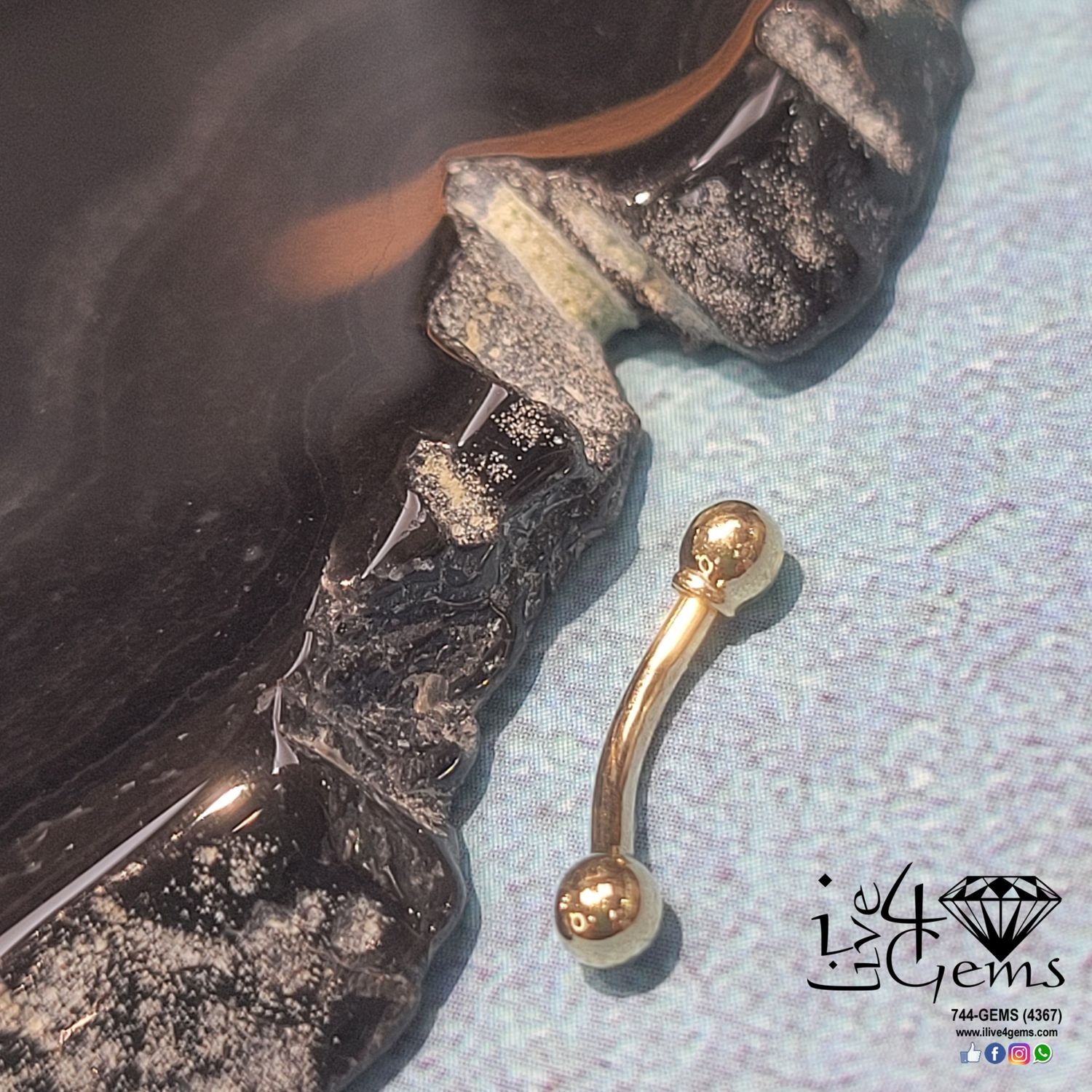 14kt Ball Daith/Rook Jewelry