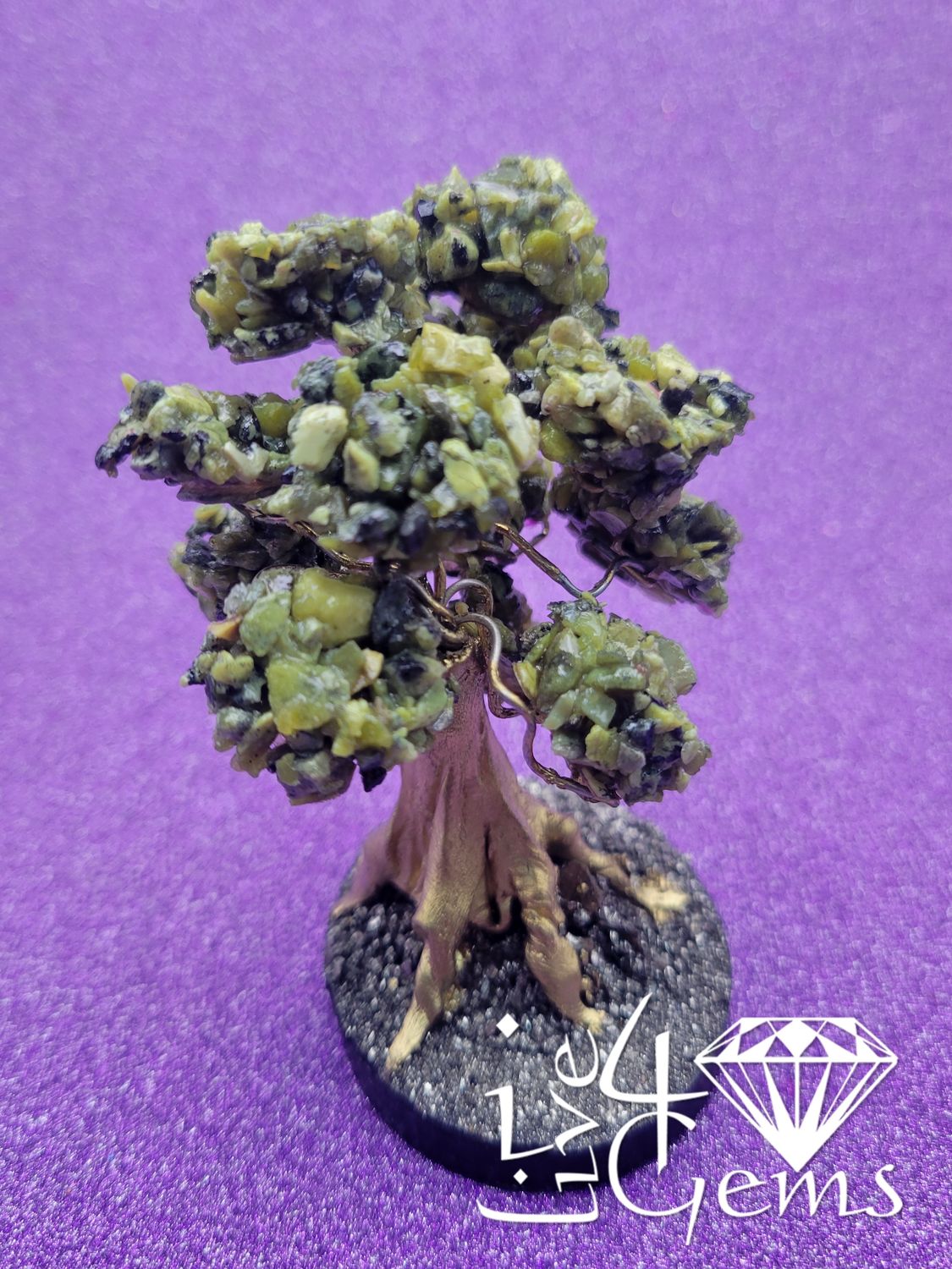Gemstone Bonsai Tree  Serpentine w Small