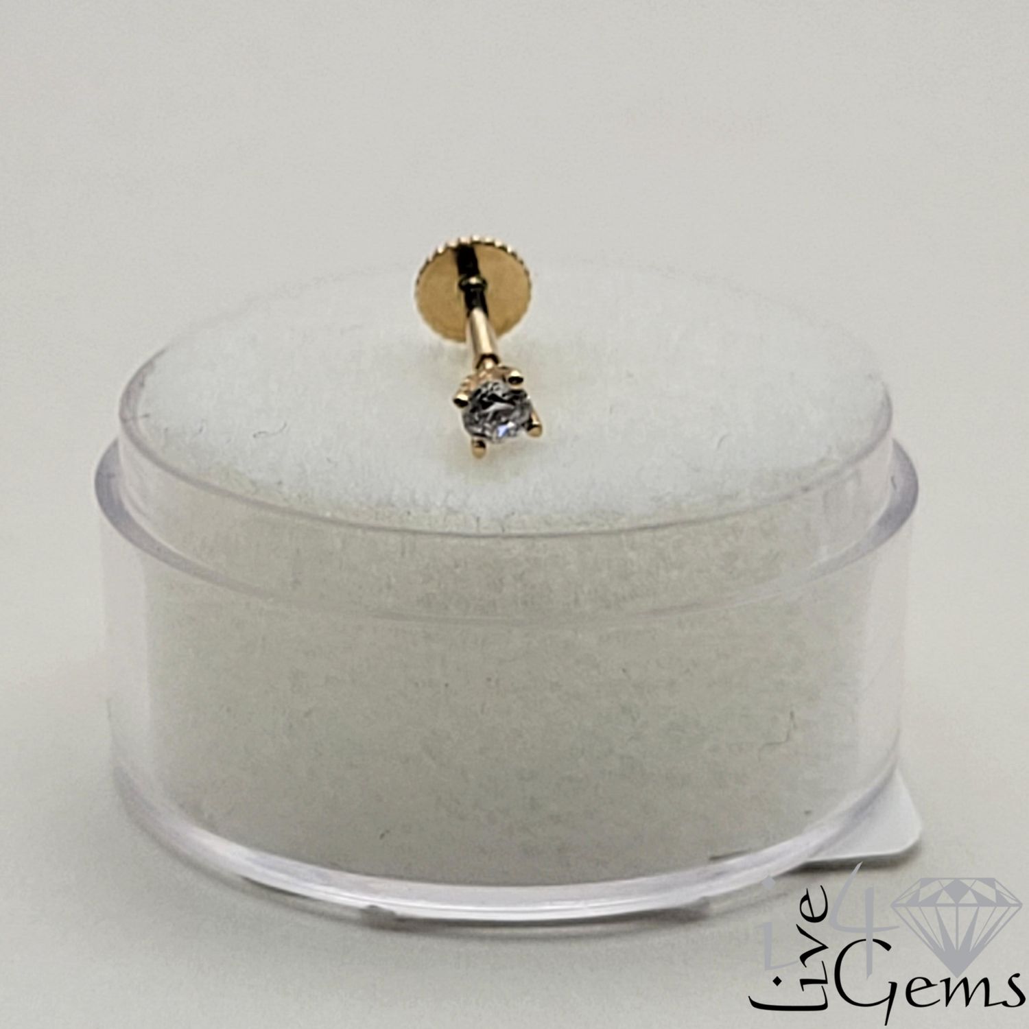 14kt Cz Helix Piercing