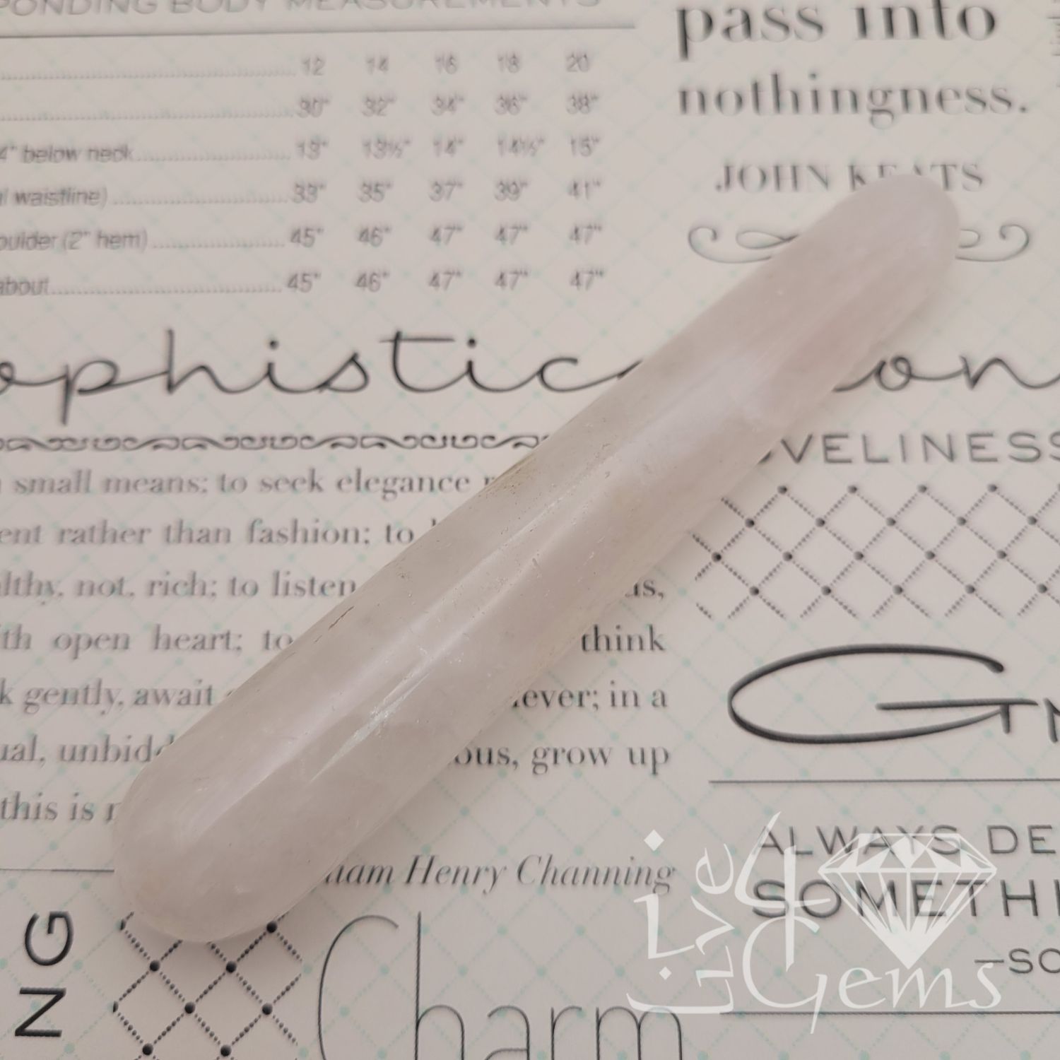 Clear Quartz Gua Sha Massage Tool