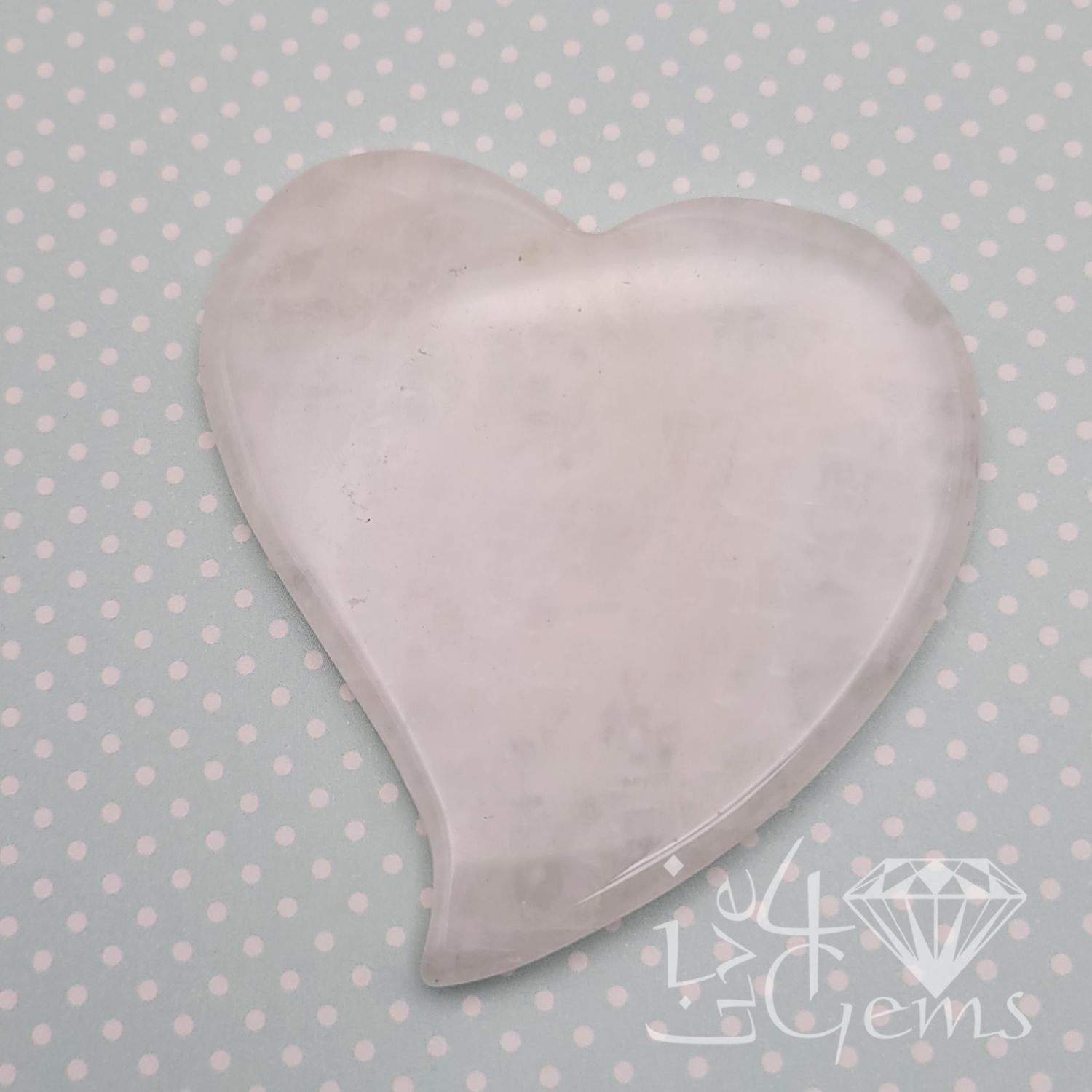 Gua Sha Rose Quartz Heart