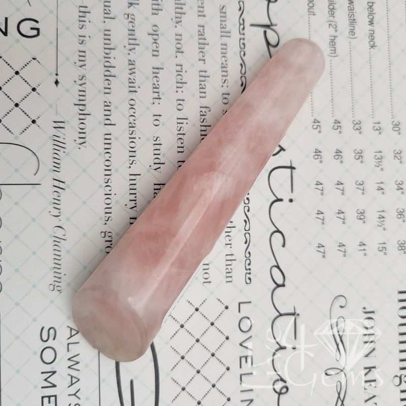 Rose Quartz Gua Sha Massage Tool Flat