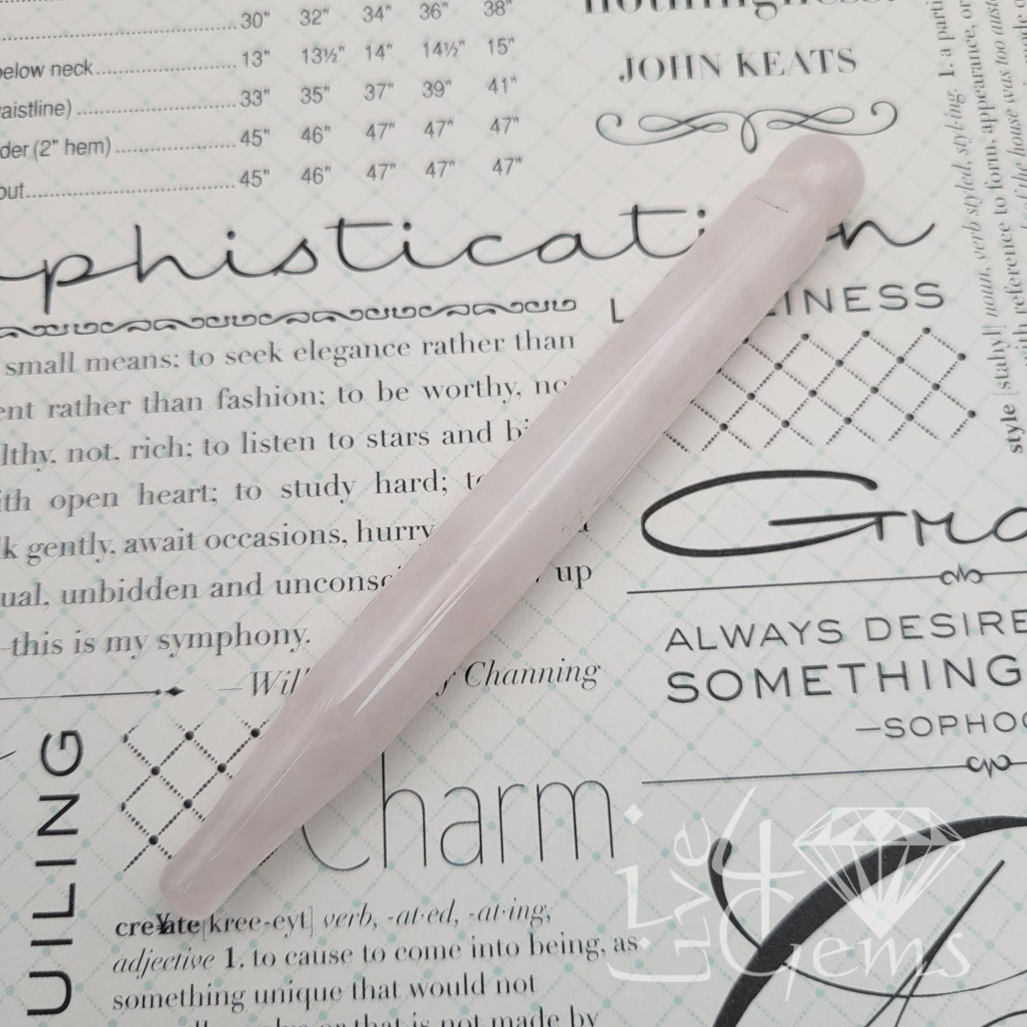 Rose Quartz Gua Sha Stick