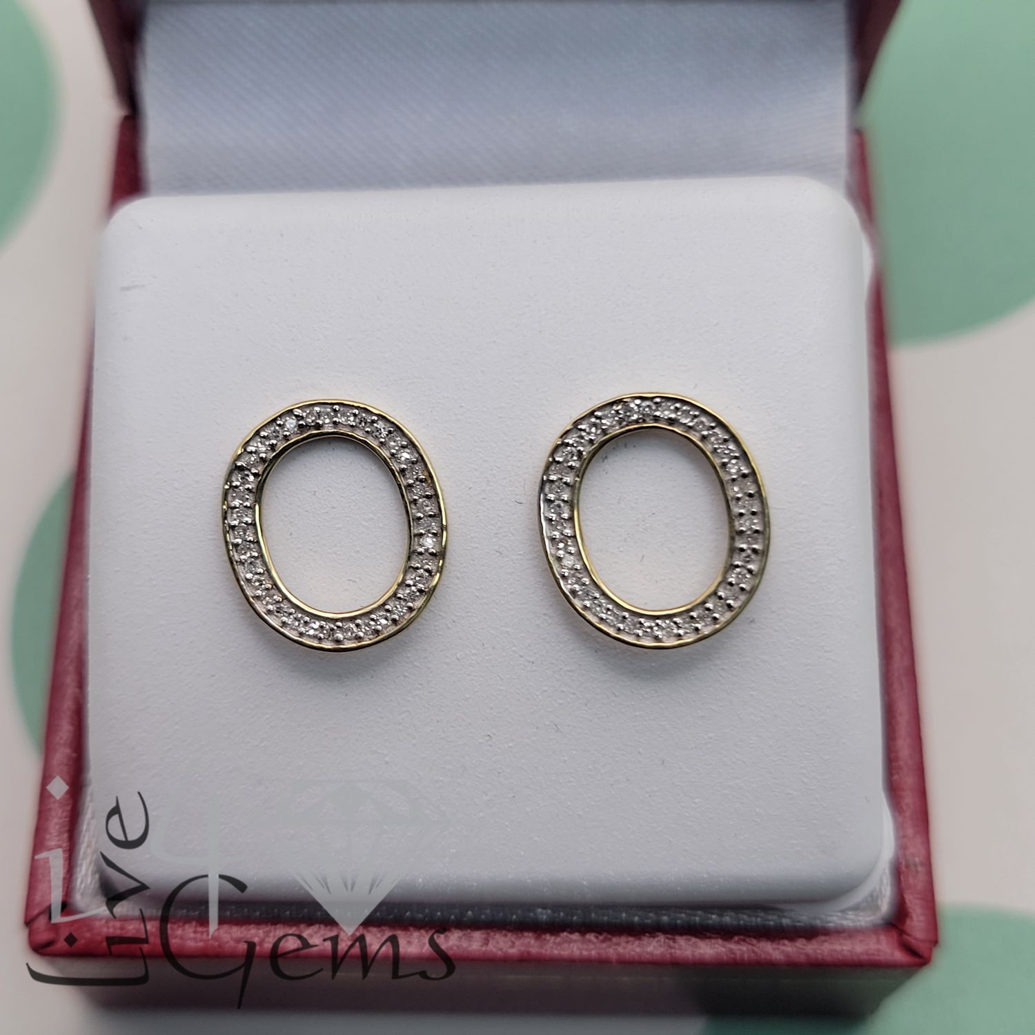 10kty 1/8ctw Dia O Earring