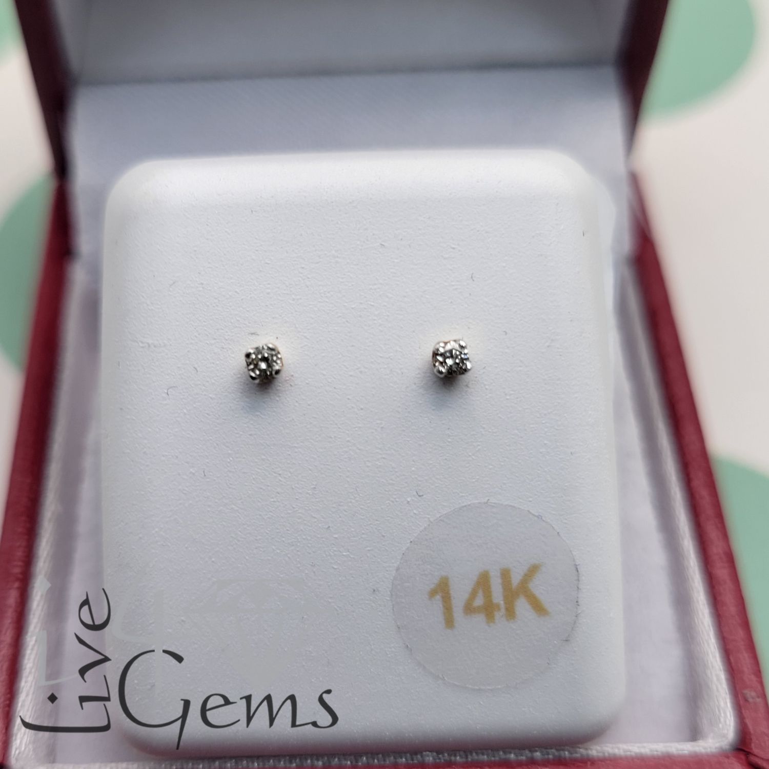 14kty 1/20ct Dia Solitaire Stud