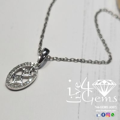 Diamond Pendant and Chain