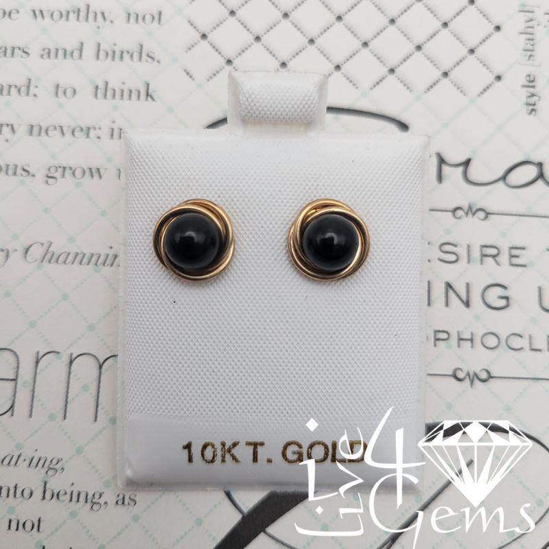10kty Onyx Stud