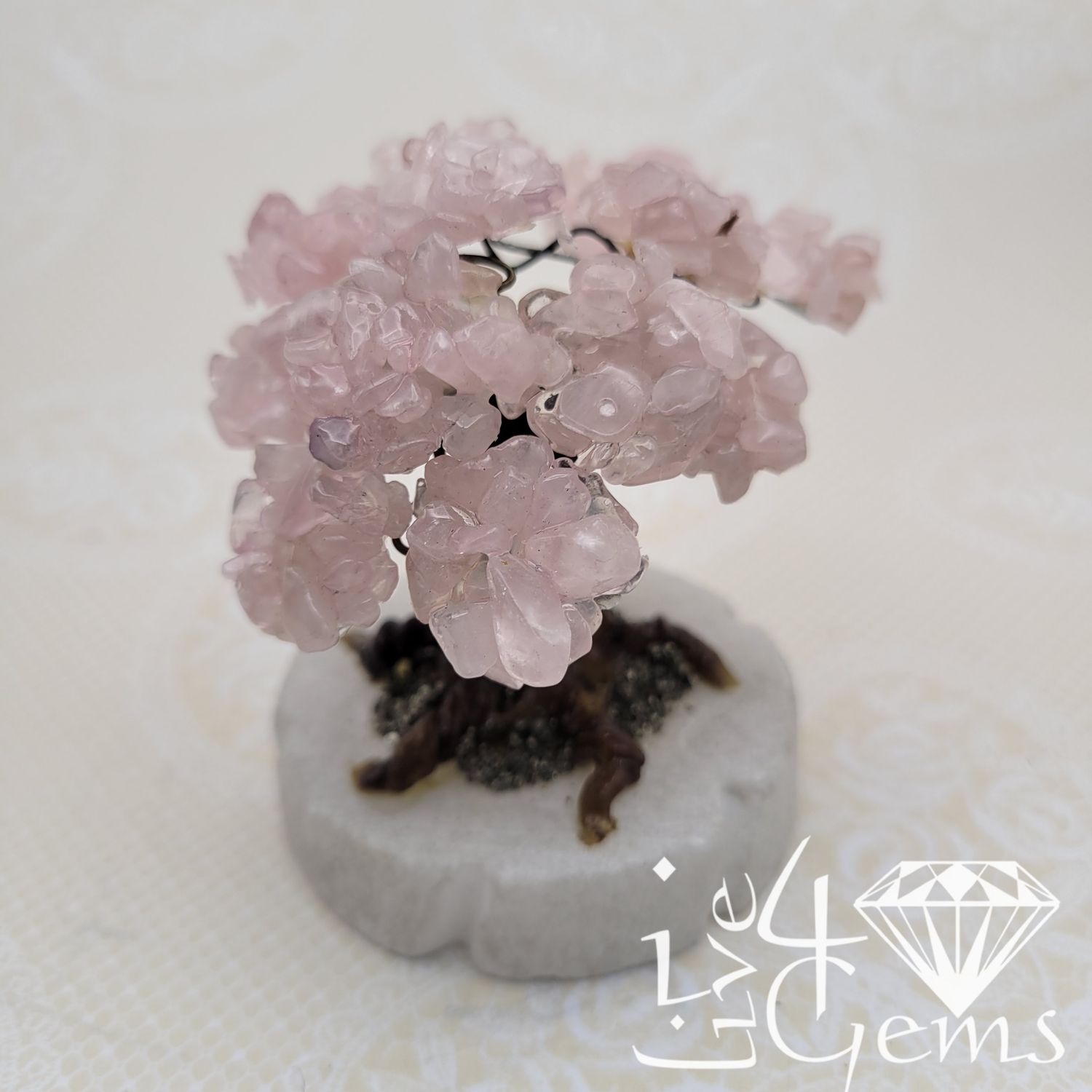 Gemstone Bonsai Tree Rose Quartz