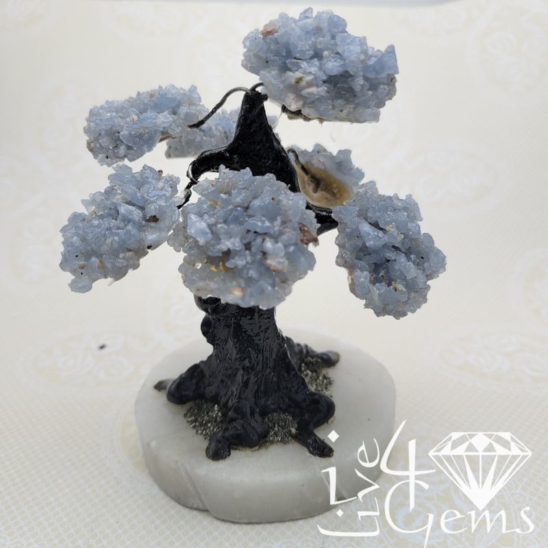 Gemstone Bonsai Tree  Angelite