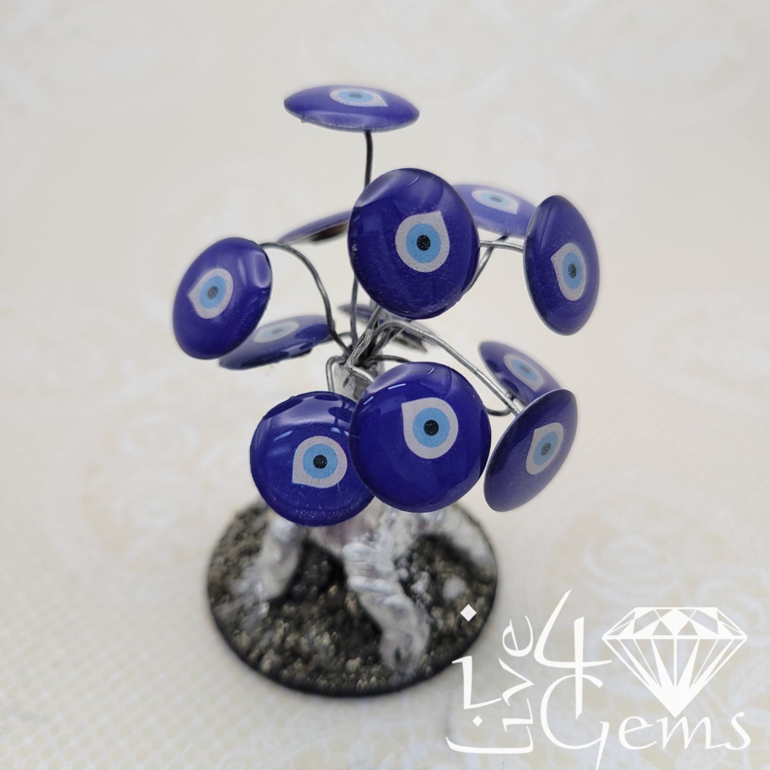 Evil Eye Bonsai Tree w Pyrite Small