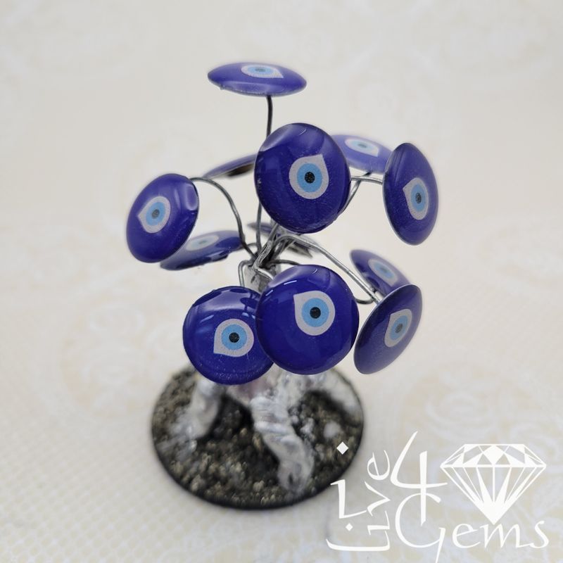Evil Eye Bonsai Tree w Pyrite Small