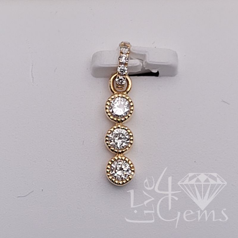 14kty 1/6ctw Dia Eternity Pendant
