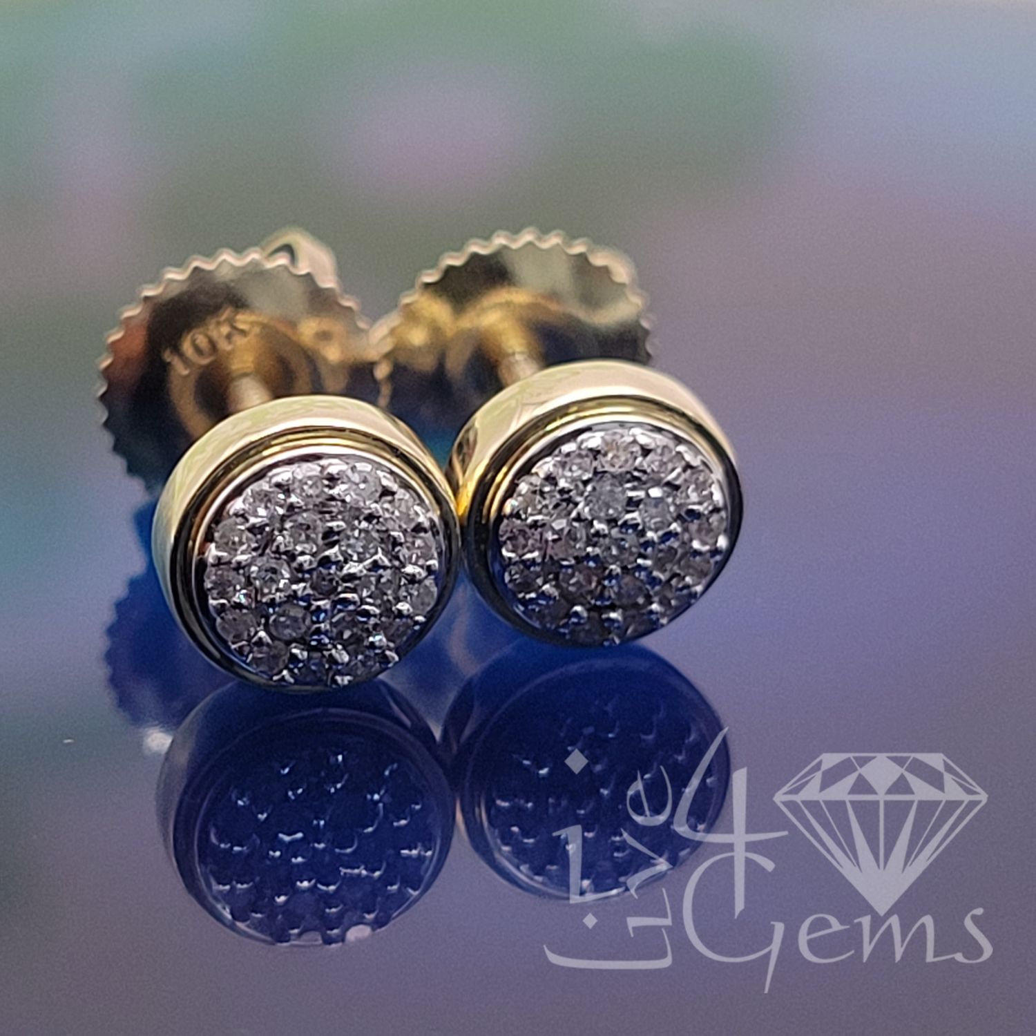 10kty 1/10ctw Dia Round Stud Earring