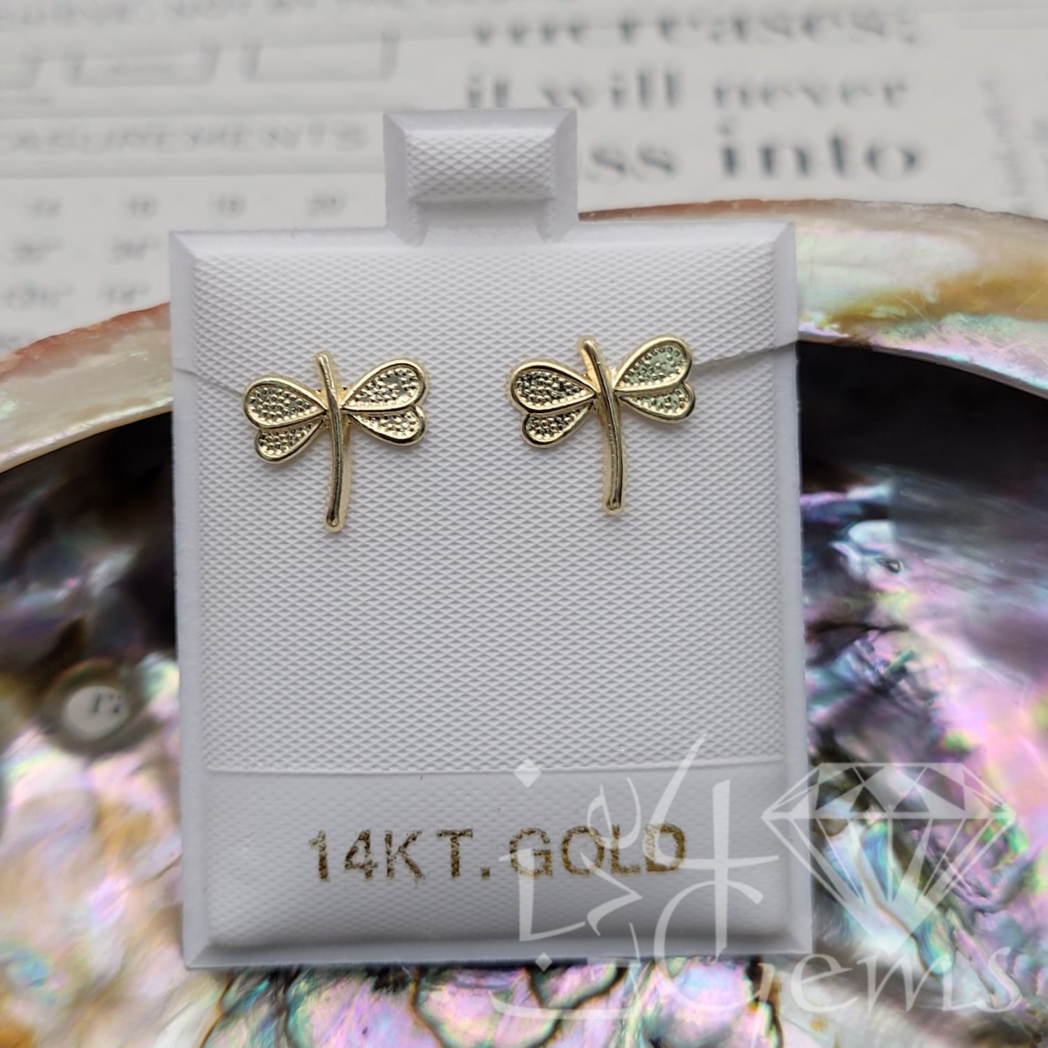 14kty Dragonfly Studs