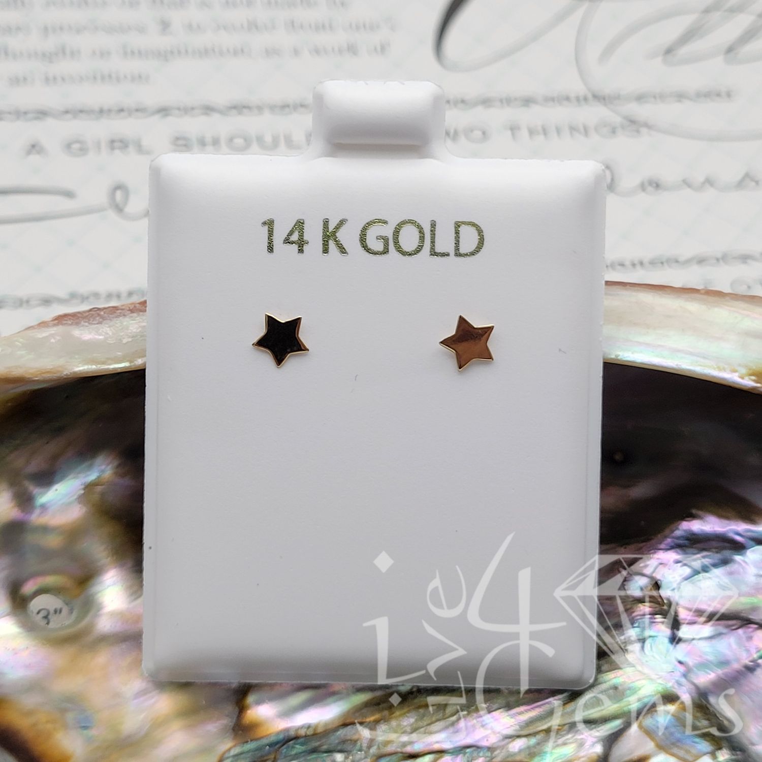 14kty Star Stud